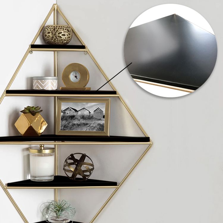 Iron Frame Wall Mounted Bookshelf Industrial Vertical Manufactured Wood Shelf Bookshelf Clearhalo 'Bookcases' 'furn' 'furn_bookcases' 'Furniture' 'furniture_bookcases' 'kitchen' 'kitchen_bookcases' 'Living Room Furniture' 'Office Furniture' 1200x1200_2ee932ef-0020-4d4a-9e2a-915ebae0ae6d