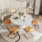 Modern 1/4/5/7 Pieces Dining Set Round Stone Dining Table for Dining Room Clearhalo 'Dining Room Sets' 'Dining Tables & Seating' 'dining_room_set' 'furn' 'furn_dining_room_set' 'Furniture' 'furniture_dining_room_set' 'Kitchen & Dining Furniture' 1200x1200_2ee98762-67c6-4701-8f57-46ea269fcad1