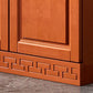 Mid-Century Modern Accent Cabinet with Drawers and Doors in Rubberwood