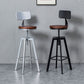 Tabouret de bar à tabouret en bois de style industriel pour le salon