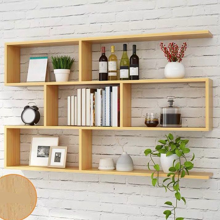 Modern and Contemporary Shelf Bookcase Wall Mounted Wooden Book Shelf for Office Clearhalo 'Bookcases' 'furn' 'furn_bookcases' 'Furniture' 'Office Furniture' 1200x1200_2ef152c7-c6dd-4910-8cd7-36223d0c360a