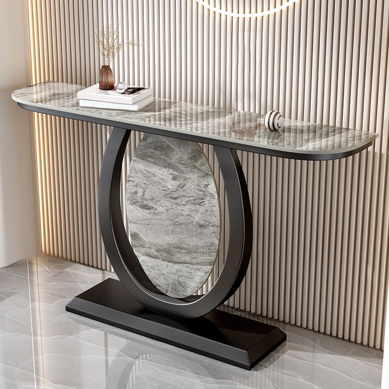 Tavolino console di accento console contemporanea mezza luna