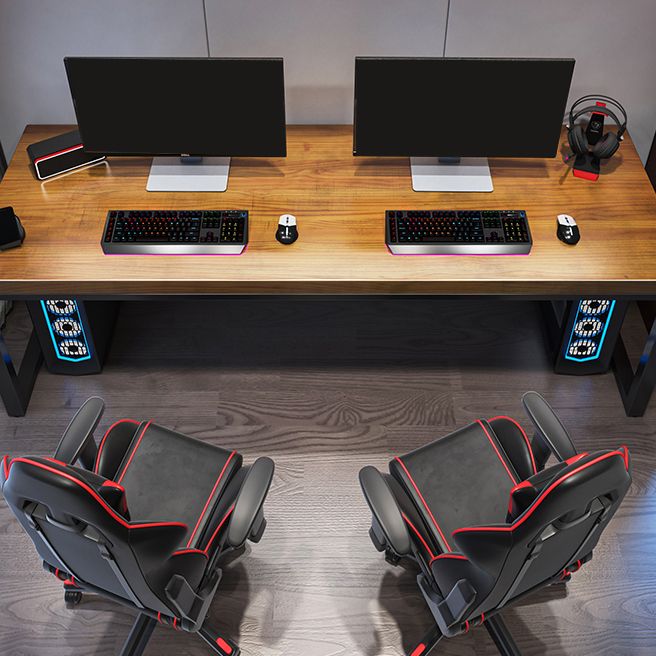 Home Solid Wood Rectangular Escritura de escritorio industrial de juegos industriales