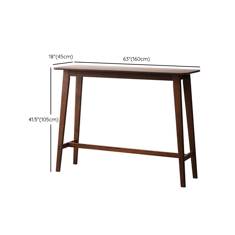Solid Wood Bar Table Modern Rectangle Bar Table for Dining Room Clearhalo 'Bar Furniture' 'Bar Tables' 'bar_tables' 'furn' 'furn_bar_tables' 'Furniture' 'Kitchen & Dining Furniture' 1200x1200_2ef6e224-8422-4677-b595-9d508338bd61
