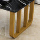 Contemporary Rectangular Coffee Table Faux Wood Sled Cocktail Table