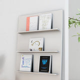Industrial Steel Bookcase Silver Standard Closed Back Bookshelf with Shelves