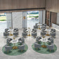 Contemporary Round Dining Table Sintered Stone Dining Table with Tulip Base Clearhalo ' dining_table' 'Dining Tables & Seating' 'Dining Tables' 'Furniture' 'furniture_dining_table' 'Kitchen & Dining Furniture' 'kitchen&dining_furn' 'kitchen' 'kitchen_dining_table' 1200x1200_2efa27af-fee4-42e1-9448-8e1b5e60e40e