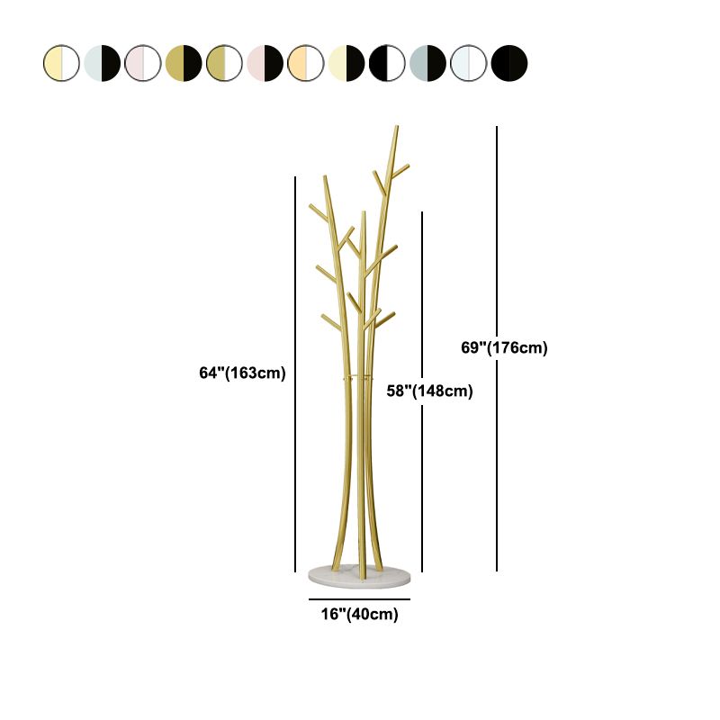 Magníficas ramas de stand de metal ramas de forma ganchos de la colgilla de abrigo