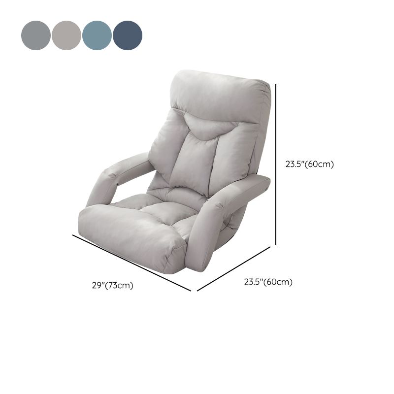 Sedia reclinabile manuale in pelle finta moderna poltrone reclinabili con blocco della posizione