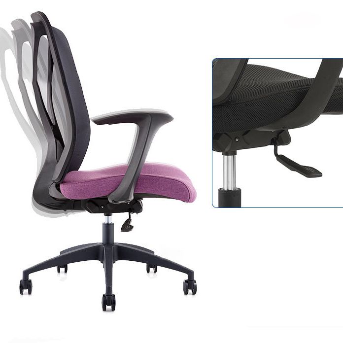 Modern Desk Chair Mesh Computer Chair Conference Chair with Wheels Clearhalo 'furn' 'furn_office_chair' 'Furniture' 'Office Chairs' 'Office Furniture' 'office_chair' 1200x1200_2efc3d4a-1f49-49a1-9b30-a5de227434e4