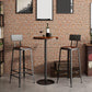 Ensemble de Table de Bar industrielle 1/3/5 pièces, Table de comptoir ronde en bois de pin avec tabourets pour Bar