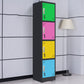 15"L Steel Wardrobe Armoire Modern Hinged Wardrobe Cabinet for Home
