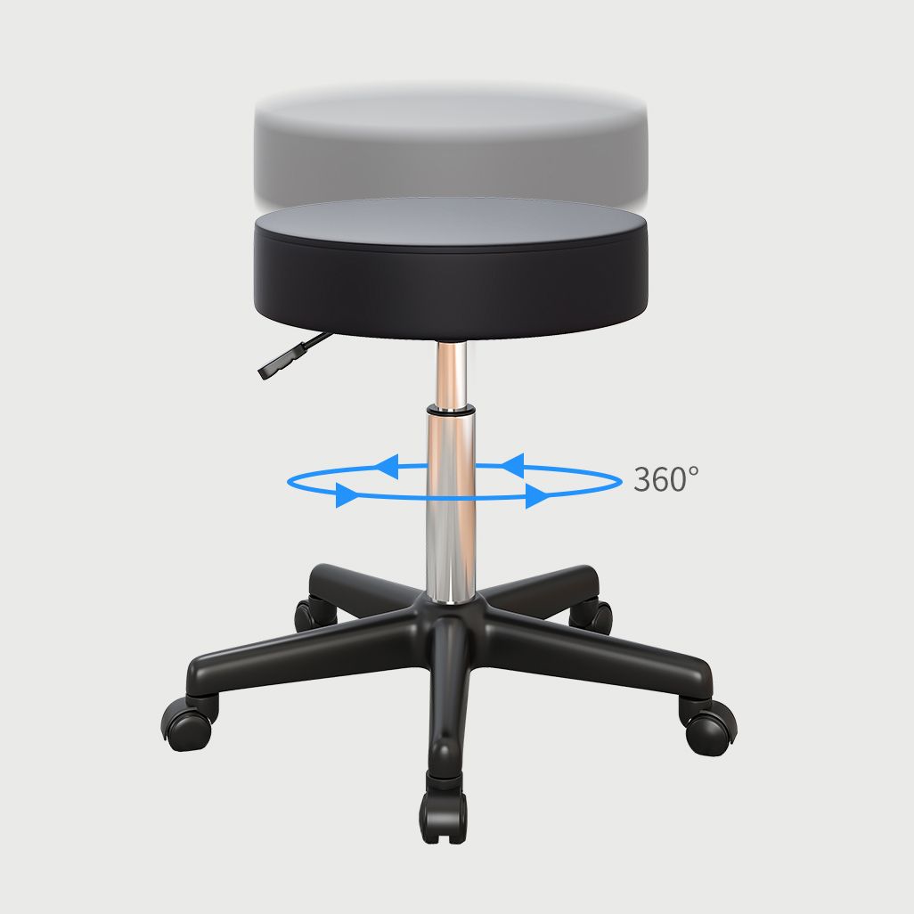 Modern Rotatable Liftable Counter Stool Steel Cafe Bar Stool with Leather Cushion Clearhalo 'Bar Furniture' 'Bar Stools' 'bar_stools' 'furn' 'furn_bar_stools' 'furniture_bar_stools' 'Kitchen & Dining Furniture' 'kitchen&dining_furn' 'kitchen' 'kitchen_furn' Furniture' 1200x1200_2f089de8-1792-4400-a035-9c7de85c0935