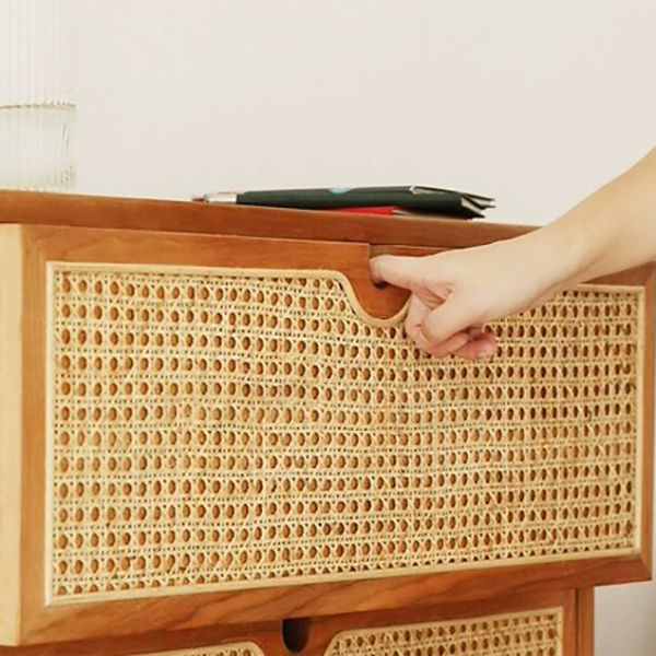 Modern de almacenamiento Chox Dresser Cofre de madera con cajones