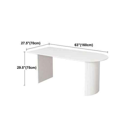 Contemporary Solid Wood Standard Dining Table White Standard Dining Table for Kitchen Clearhalo ' dining_table' 'Dining Tables & Seating' 'Dining Tables' 'furn' 'furn_dining_table' 'Furniture' 'furniture_dining_table' 'Kitchen & Dining Furniture' 'kitchen&dining_furn' 'kitchen' 'kitchen_dining_table' 1200x1200_2f0b22cf-e386-4d1b-83d9-d468c3f89f0e