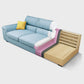 Blue Scandinavian L-Shape Pillow Top Arm Sectional Sofa with High Back Clearhalo 'furn' 'furn_sectionals' 'Furniture' 'furniture_sectionals' 'Living Room Furniture' 'Sectionals' 1200x1200_2f0b7606-a9b2-402f-abc5-934d610e6633