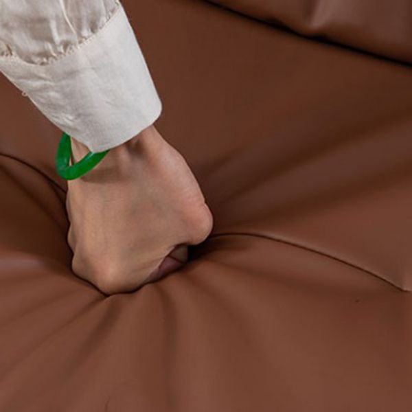 Pignes en bois massif contemporain tabourets de comptoir en faux cuir avec repose-pieds