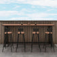 Set tavolo da bar industriale in legno Set bancone fisso da 1/2/5 pezzi per uso domestico