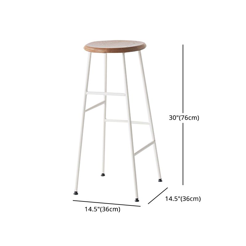 Industrial Iron Backless Barstool Simple Indoor Tall Stool with Square Seat 1 Piece Clearhalo 'Bar Furniture' 'Bar Stools' 'bar_stools' 'furn' 'furn_bar_stools' 'Furniture' 'furniture_bar_stools' 'Kitchen & Dining Furniture' 1200x1200_2f0dfc18-648c-43f5-a355-b7aa82d4443b
