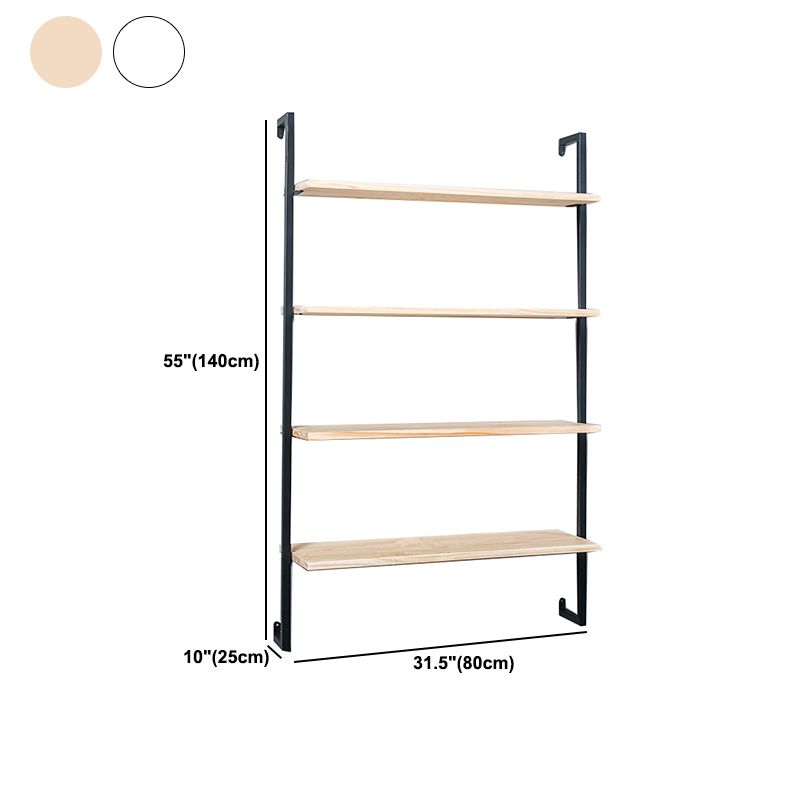 Estantería flotante de madera escandinava 9.8 "