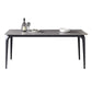 Contemporary Rectangle Dining Table Sintered Stone Dining Table with 4 Black Legs Clearhalo ' dining_table' 'Dining Tables & Seating' 'Dining Tables' 'furn' 'furn_dining_table' 'Furniture' 'furniture_dining_table' 'Kitchen & Dining Furniture' 'kitchen&dining_furn' 'kitchen' 'kitchen_dining_table' 1200x1200_2f12efe7-31b8-4439-8067-99deacf4d1e5