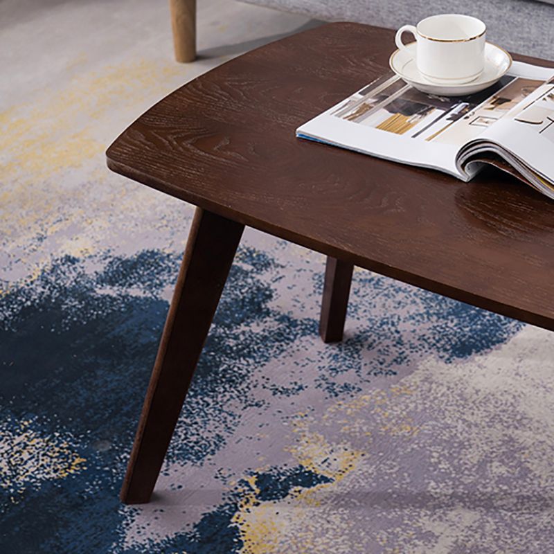 Contemporary Style Coffee Cocktail Table 4 Legs Solid Wood Coffee Table Clearhalo 'Coffee & Accent Tables' 'Coffee Tables' 'coffee_tables' 'furn' 'furn_coffee_tables' 'Furniture' 'Living Room Furniture' 1200x1200_2f130675-c929-4aaa-bf72-9ee94e713046