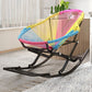 Fer Base moderne Rocking Chair Lounge Lounge Lazy Chaise pour balcon