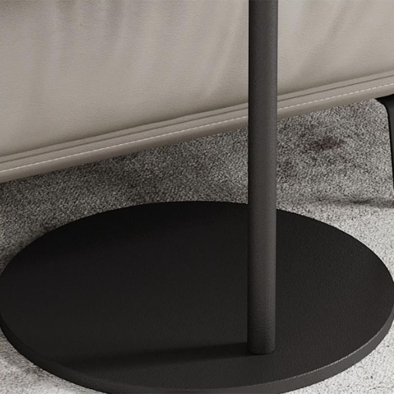 Modern Round Stone Pedestal Sofa Side Accent Table - Dia 19.69" Clearhalo 'Coffee & Accent Tables' 'End & Side Tables' 'end_side_tables' 'furn' 'furn_end_side_tables' 'Furniture' 'Living Room Furniture' 1200x1200_2f17d4fd-6373-4ff9-8a13-18c661c19244