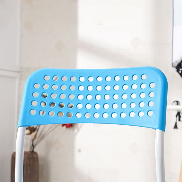 Contemporary Metal Dining Room Chairs Plastic Open Back Dining Side Armless Chair Clearhalo ' kitchen&dining_furn' 'Dining Chairs' 'Dining Tables & Seating' 'dining_chair' 'furn' 'furn_dining_chair' 'Furniture' 'furniture_dining_chair' 'Kitchen & Dining Furniture' 'kitchen' 1200x1200_2f185038-a609-4428-afac-12ad31e7a6ae