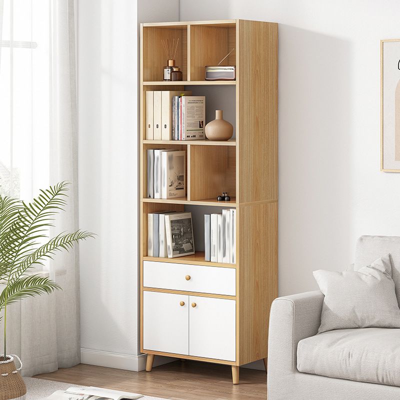 Bibliothèque en bois d'ingénierie Bibliothèque contemporaine standard avec tiroirs
