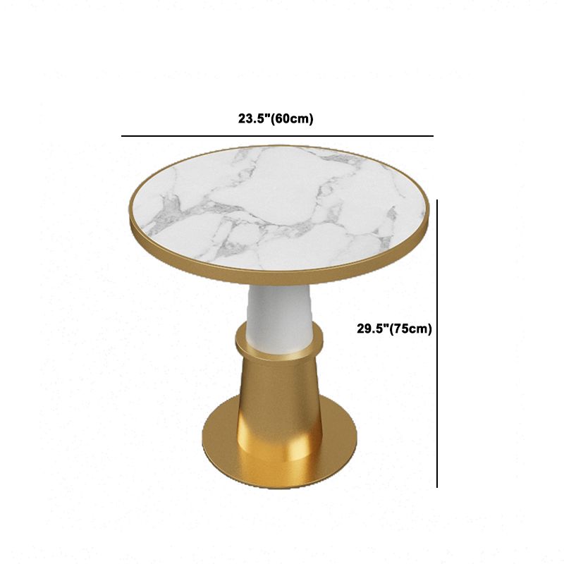 Moderne faux marmeren dinerset rond 1/5 stukken eetgelegenheden voor thuisgebruik