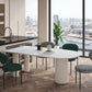 Metal Contemporary Free Form Dining Table Sintered Stone Table with 3 Legs Clearhalo 'Dining Tables & Seating' 'Dining Tables' 'dining_table' 'furn' 'furn_dining_table' 'Furniture' 'furniture_dining_table' 'Kitchen & Dining Furniture' 'kitchen' 'kitchen_dining_table' 1200x1200_2f1acf36-1fdd-4169-85b0-c13f515d6187