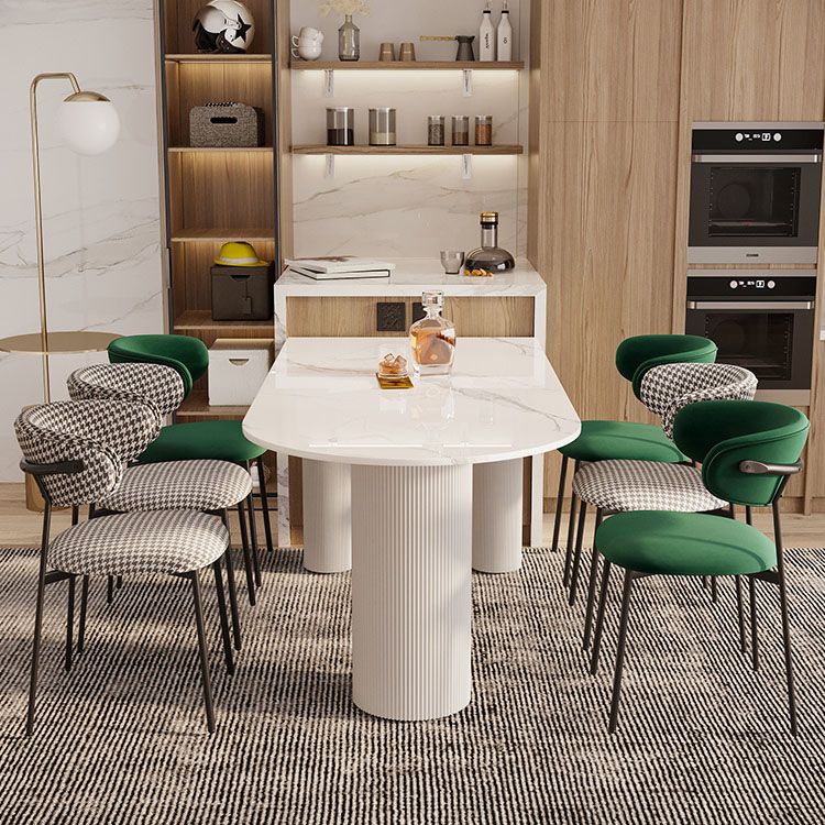 Glam Style Dining Chair Upholstered Open Back Dining Chair for Dining Room Clearhalo 'Dining Chairs' 'Dining Tables & Seating' 'dining_chair' 'furn' 'furn_dining_chair' 'Furniture' 'furniture_dining_chair' 'Kitchen & Dining Furniture' 1200x1200_2f1ad0a7-2c38-41a1-8d4a-2e5b87e39a61