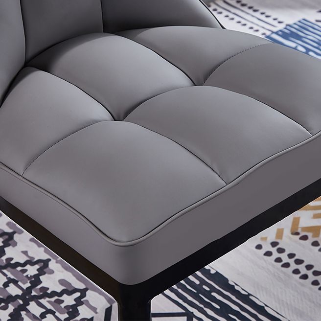 Scandinavian Upholstered Side Chair Armless Solid Back Chairs Clearhalo 'Dining Chairs' 'Dining Tables & Seating' 'dining_chair' 'Furniture' 'furniture_dining_chair' 'Kitchen & Dining Furniture' 1200x1200_2f1d8115-204e-46de-9a3d-edc759acf8b1