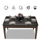 Mesa de comedor de piedra de 4 pies, mesa de comedor de estilo moderno para el hogar