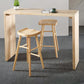 Rectangle Standard Height Bar Table Pine Solid Wood Bar Dining Table with Double Pedestal Clearhalo 'Bar Furniture' 'Bar Tables' 'bar_tables' 'furn' 'furn_bar_tables' 'Furniture' 'Kitchen & Dining Furniture' 1200x1200_2f1d9ff5-a8e0-4adc-b3e9-8af59138ed72