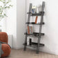 Ladder Open Back Bookshelf Acrylic Scandinavian Bookcase with Shelves