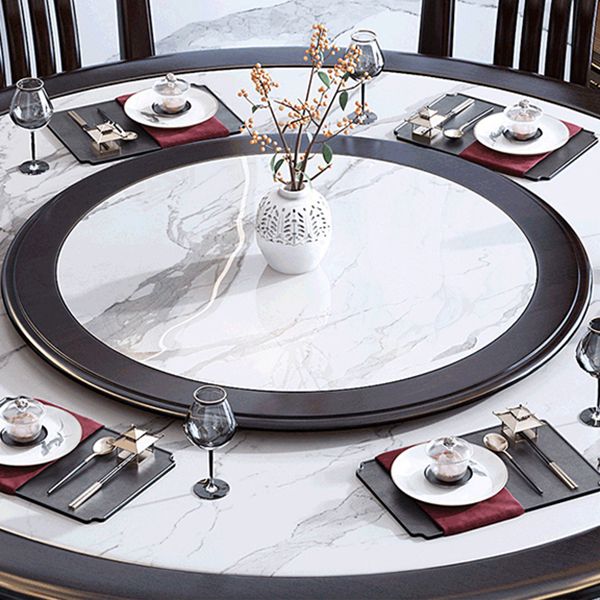 Rubberwood Frame Dinette Table Traditional Round Indoor Dining Table Clearhalo 'Dining Tables & Seating' 'Dining Tables' 'dining_table' 'furn' 'furn_dining_table' 'Furniture' 'Kitchen & Dining Furniture' 1200x1200_2f1e43cf-8656-4859-a366-82be008ad34a