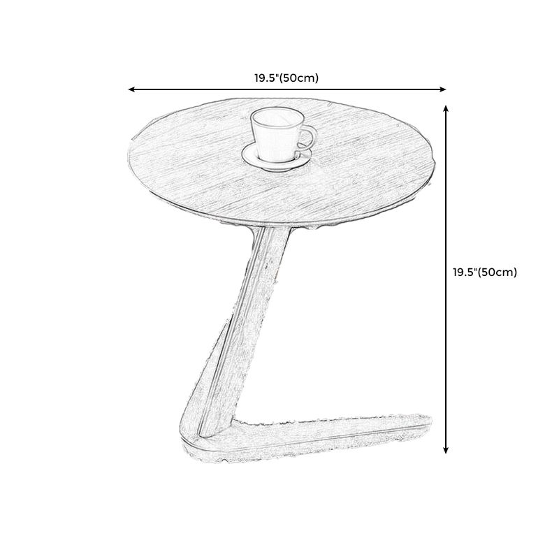 Scandinavian Rectangular Sofa Side Table C Shape Wood End Table Clearhalo 'Coffee & Accent Tables' 'End & Side Tables' 'end_side_tables' 'furn' 'furn_end_side_tables' 'Furniture' 'Living Room Furniture' 1200x1200_2f1ecad3-a6bc-4906-bf2d-f94b0246ba1d