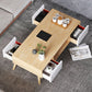 Wood Coffee Table Modern Single Coffee Table with with Storage Drawers Clearhalo 'Coffee & Accent Tables' 'Coffee Tables' 'coffee_tables' 'furn' 'furn_coffee_tables' 'Furniture' 'Living Room Furniture' 1200x1200_2f1f0188-e276-498e-9744-97fea1271b3e
