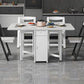 Contemporary Style Dining Site Table Drop-Leaf Dining Table for Dining Room Clearhalo ' dining_table' 'Dining Tables & Seating' 'Dining Tables' 'furn' 'furn_dining_table' 'Furniture' 'furniture_dining_table' 'Kitchen & Dining Furniture' 'kitchen&dining_furn' 'kitchen' 'kitchen_dining_table' 1200x1200_2f1fc4bc-9cee-47c5-ba13-5137613fe433