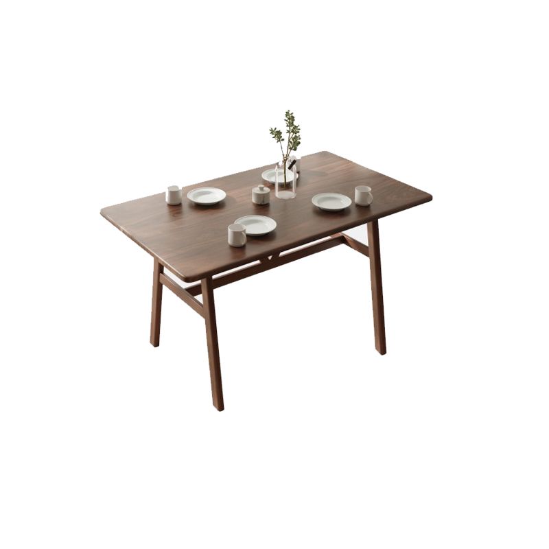 Nordic Wood Dining Table Dining Rectangle Table with Metal Legs Clearhalo 'Dining Tables & Seating' 'Dining Tables' 'dining_table' 'furn' 'furn_dining_table' 'Furniture' 'Kitchen & Dining Furniture' 1200x1200_2f248a8c-a054-473e-b69b-554134810abc