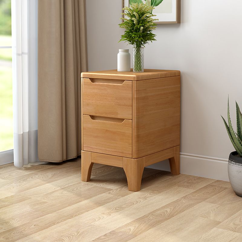2 Drawer Nightstand with Legs 20" Tall Wood Accent Table Nightstand Clearhalo 'Bedroom Furniture' 'furn' 'furn_night_stand' 'Furniture' 'night_stand' 'Nightstands' 1200x1200_2f26db3f-8d1a-4e92-909f-bb99a6b7e684