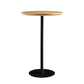 41.3"H Industrial Pedestal Pub Table Round Bistro Bar Solid Wood Table