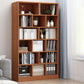 Closed Back Bookcase Contemporary Style Bookshelf for Home Office Study Room Clearhalo 'Bookcases' 'furn' 'furn_bookcases' 'Furniture' 'furniture_bookcases' 'Office Furniture' 1200x1200_2f281498-7d2b-42db-9290-8d9f02547c48