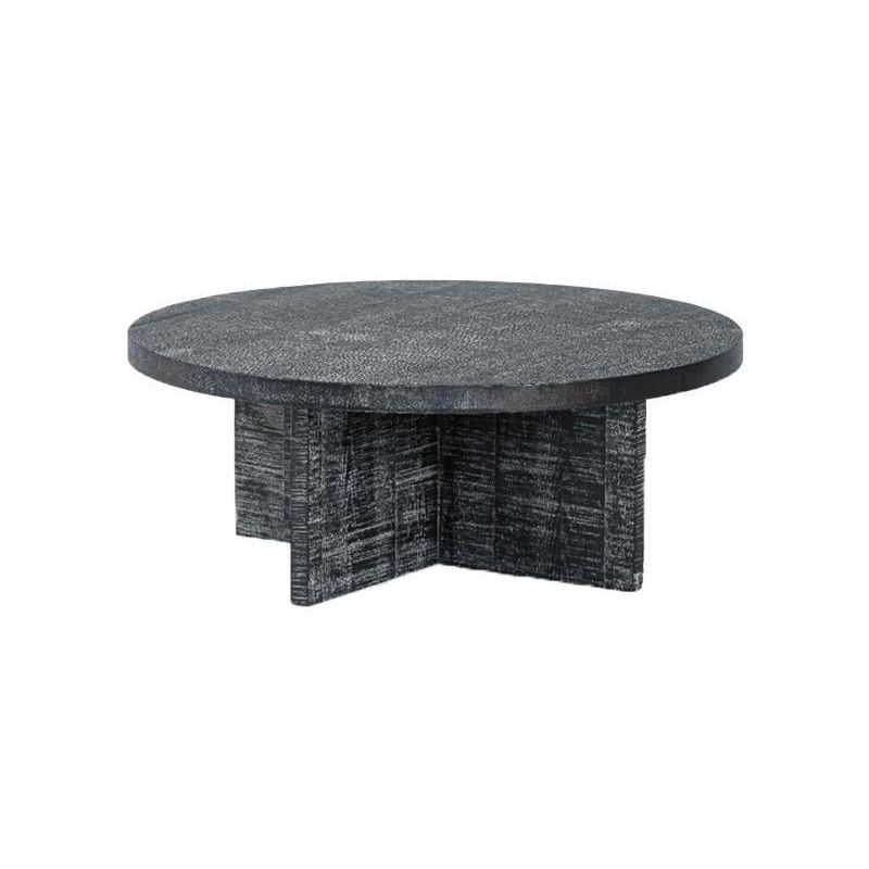 Contemporary Wooden Coffee Table Round Espresso Wood Cocktail Table Clearhalo 'Coffee & Accent Tables' 'Coffee Tables' 'coffee_tables' 'furn' 'furn_coffee_tables' 'Furniture' 'Living Room Furniture' 1200x1200_2f28edba-8661-46c8-b721-f391affe886b