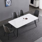 Industrial Sintered Stone Dining Table 4 Legs Base Rectangle Table for Home Clearhalo ' dining_table' 'Dining Tables & Seating' 'Dining Tables' 'furn' 'furn_dining_table' 'Furniture' 'furniture_dining_table' 'Kitchen & Dining Furniture' 'kitchen&dining_furn' 'kitchen' 'kitchen_dining_table' 1200x1200_2f2936eb-7e13-411f-9f0d-bcc96b4d1bbe