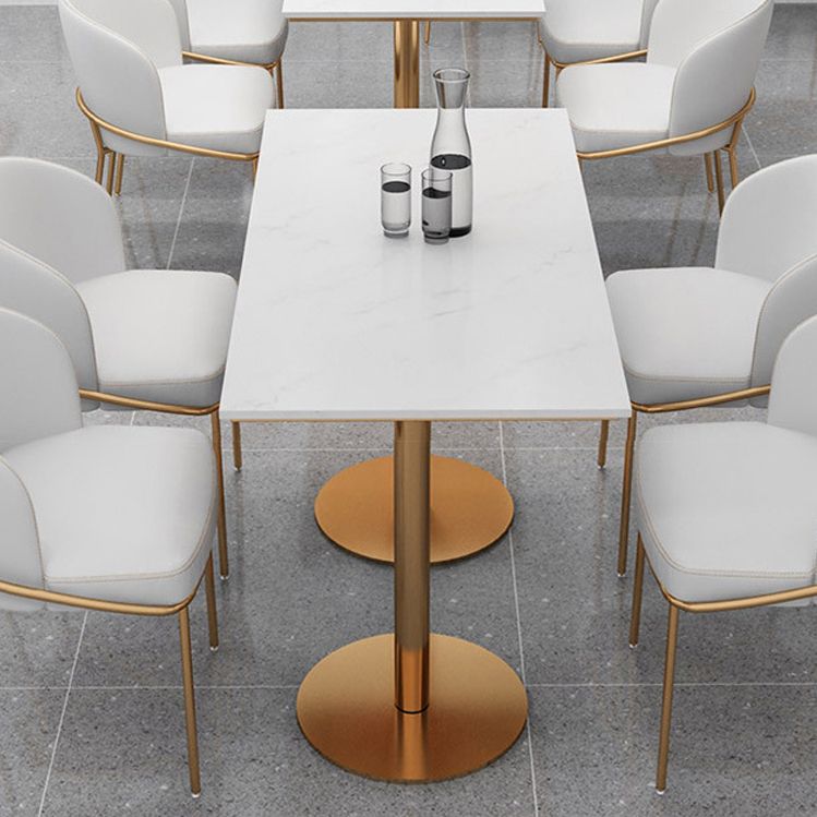 Dining Room Metal Scandinavian Dining Chair Wingback Cushioned Armless Chair Clearhalo ' kitchen&dining_furn' 'Dining Chairs' 'Dining Tables & Seating' 'dining_chair' 'furn' 'furn_dining_chair' 'Furniture' 'furniture_dining_chair' 'Kitchen & Dining Furniture' 'kitchen' 1200x1200_2f29385a-9657-4761-860f-1171070391e5