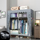 Eigentijdse stijl garderobe armoire houten armoire met kledingrail voor slaapkamer