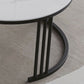 Frame Coffee Cocktail Table with Storage Drawers Round Slate Top Clearhalo 'Coffee & Accent Tables' 'Coffee Tables' 'coffee_tables' 'furn' 'furn_coffee_tables' 'Furniture' 'Living Room Furniture' 1200x1200_2f2aaa41-940a-413f-93b0-8523f484618a